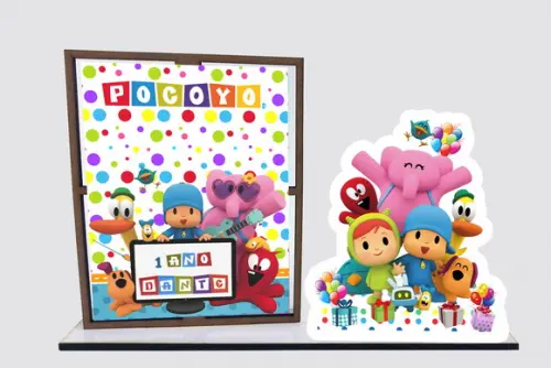 Lembrancinha pocoyo, porta retrato decorativo