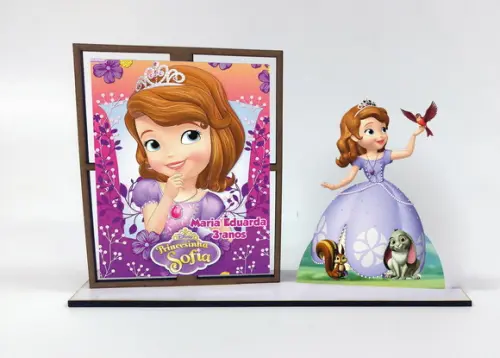Lembrancinha Princesa Sofia, porta retrato