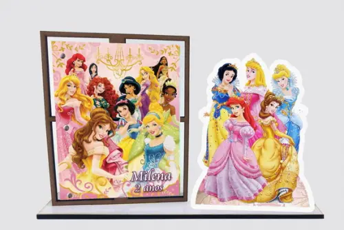 Lembrancinha princesas da disney porta retrato