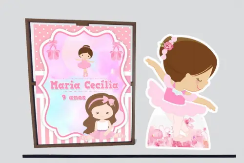 Porta retrato Bailarina, lembrancinha decorativa