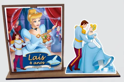 Porta retrato cinderela , Personalizado