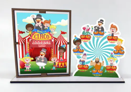 Porta Retrato Personalizado Mundo Bita Circo