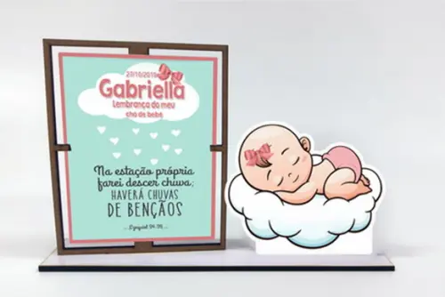 Porta Retrato Personalizado para chá de bebe
