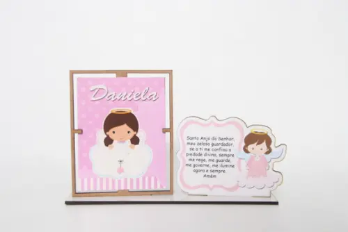 Porta Retrato Personalizado para Batizado Mninimo 10 Peças