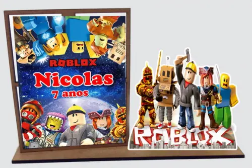 porta retrato Roblox para lembrancinhas e decoração