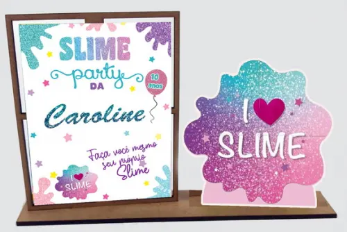 porta retrato SLIME, para lembrancinhas e decoração
