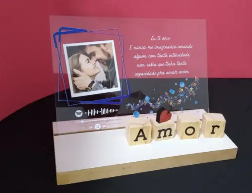 Porta retrato Spotify,Namorados,presente criativo