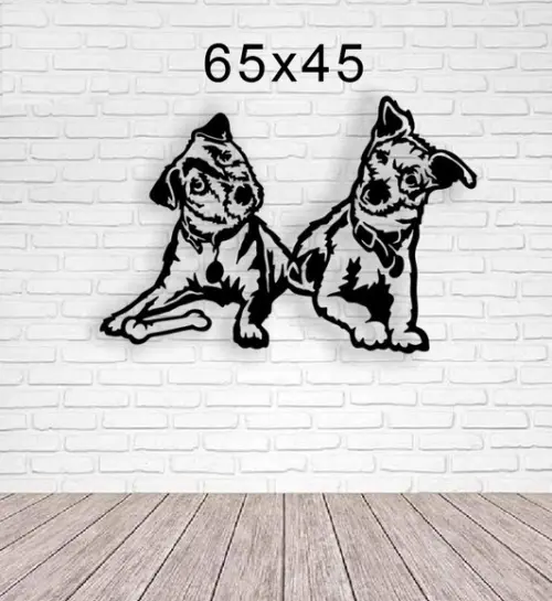 Quadro Cachorro, Painel decorativo 3d 150x60