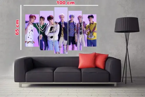 Quadro Painel Decorativo Bts Kpop