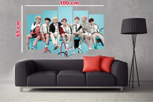 Quadro Painel Decorativo Bts Kpop