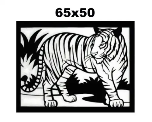 Quadro Tigre, Painel decorativo 3D