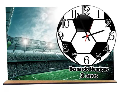 Relogio Futebol para decoração com 5 unidades