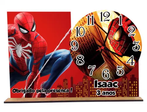 Relogio Homem-Aranha com 5 unidades