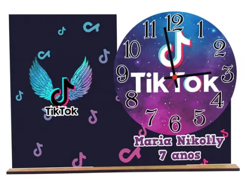 Relogio Tik Tok Com 5 Unidades Para Decoração