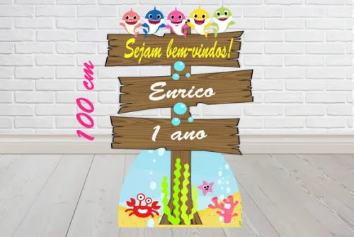 Sinalização Baby Shark Totem