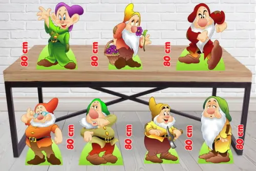 Totem 7 Anões Branca de Neve