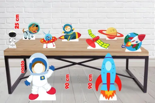 Totem Astronauta Para Foto de chão e Displays de mesa