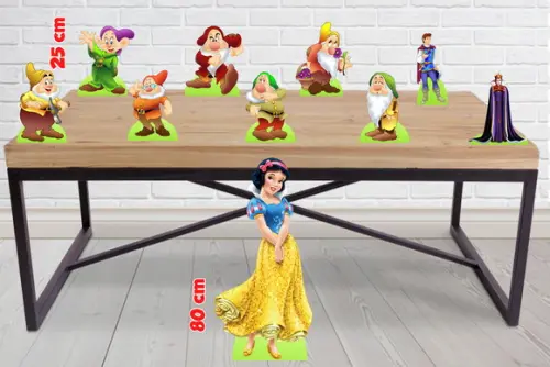 Totem Branca de Neve e Displays de mesa