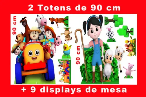 Totem Chão Farmees E Displays De Mesa