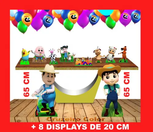 Totem Chão Farmees E Displays De Mesa 65 Cm E 20 Cm