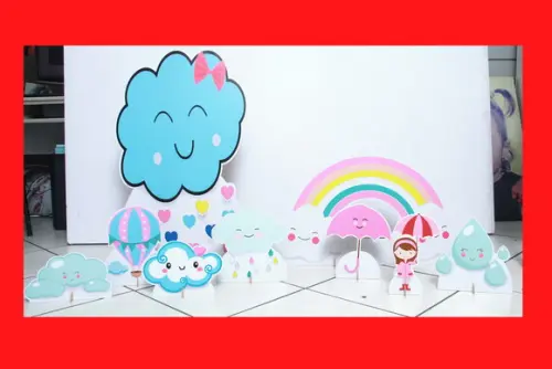 Totem Chuva De Benção E Displays De Mesa + Banner 150x130