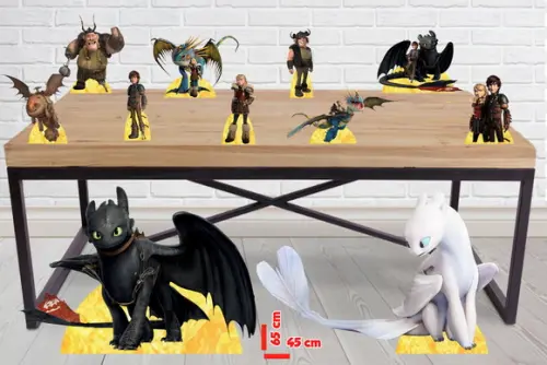 Totem Como Treinar Meu Dragão E Displays De Mesa