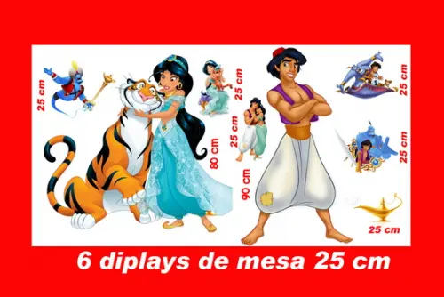 Totem de Chao Aladin e Displays de Mesa