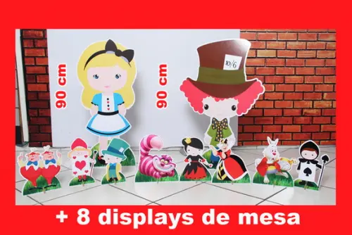 Totem De Chão Alice Pais Das Maravilhas E Displays De Mesa