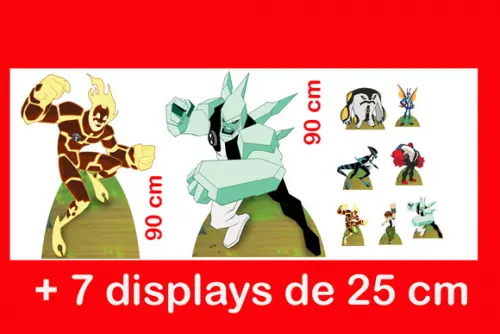 Totem De Chão Ben 10 E Displays De Mesa