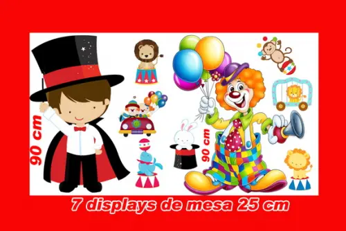 Totem De Chão Circo E Displays De Mesa