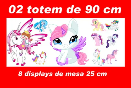 Totem de chão e Displays de mesa Unicornio