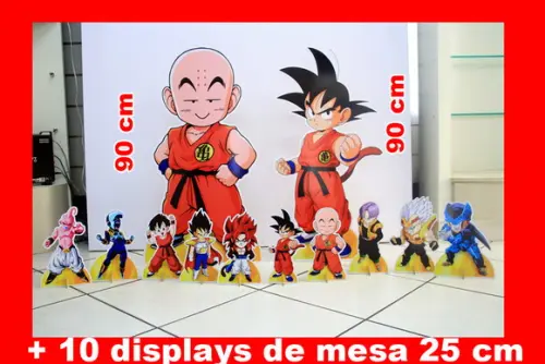 Totem de Chão Dragon Ball Baby e Displays de Mesa