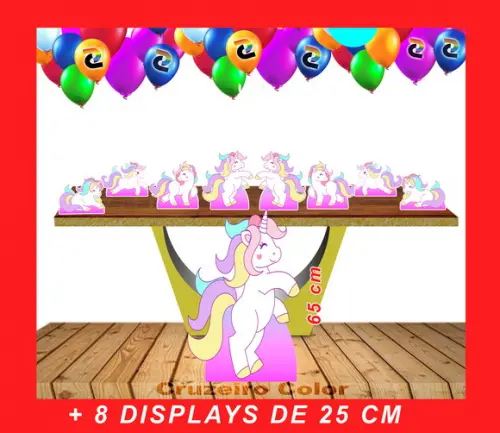Totem de chão e Displays de mesa Unicornio