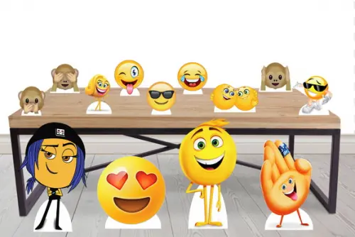 Totem De Chão Emoji E Displays De Mesa