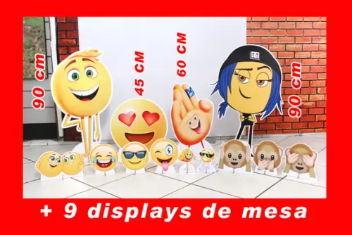 Totem De Chão Emoji E Displays De Mesa