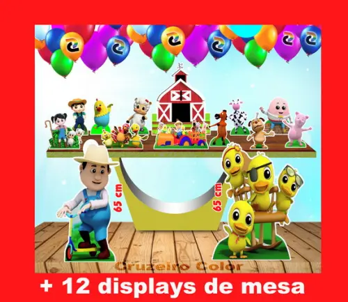 Totem De Chão Farmees E Displays De Mesa 65 Cm E 20 Cm