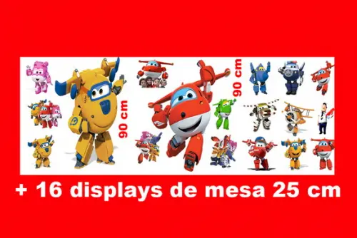 Totem de chão Kit SUPER WINGS e Displays de mesa