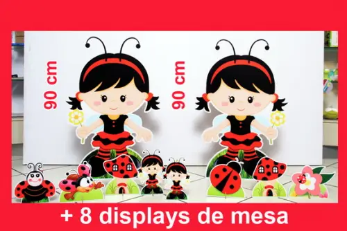 Totem De Chao Joaninha E Displays De Mesa