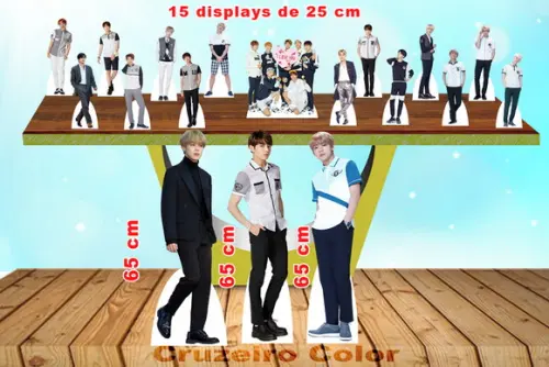 Totem De Chão Kpop Bts E Displays De Mesa 15 Peças
