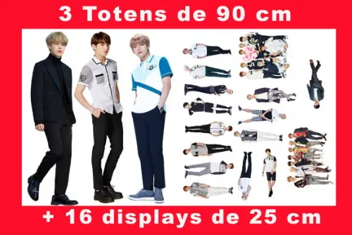 Totem De Chão Kpop Bts E Displays De Mesa 15 Peças