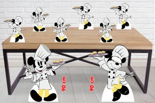 Totem de Chão Mickey e Minnie Confeiteira