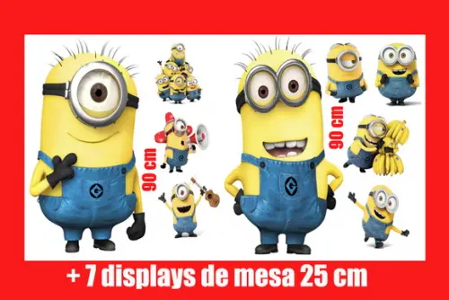 Totem de Chão Minions e Displays de Mesa
