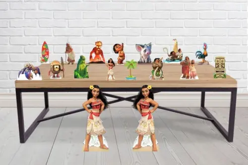 Totem de Chão Moana e Displays de Mesa