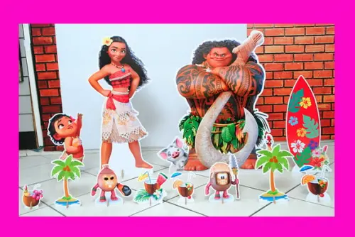 Totem de Chão Moana e Displays de Mesa