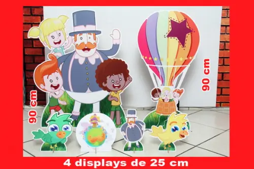 Totem De Chão Mundo Bita E Displays De Mesa