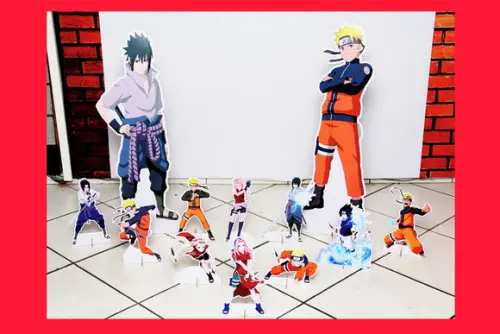 Totem de Chão Naruto e Displays de Mesa