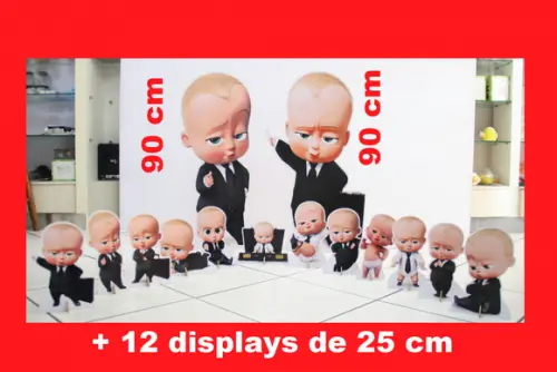 Totem de Chão o Poderoso Chefinho e Displays de Mesa
