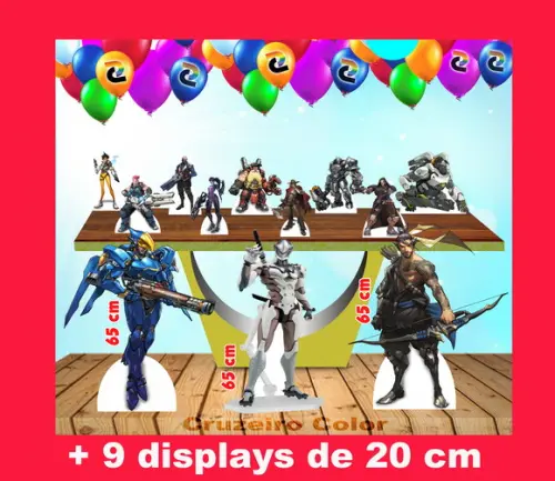 Totem De Chão Overwatch E Displays De Mesa