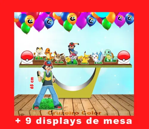 Totem De Chão Pokemon E Displays De Mesa