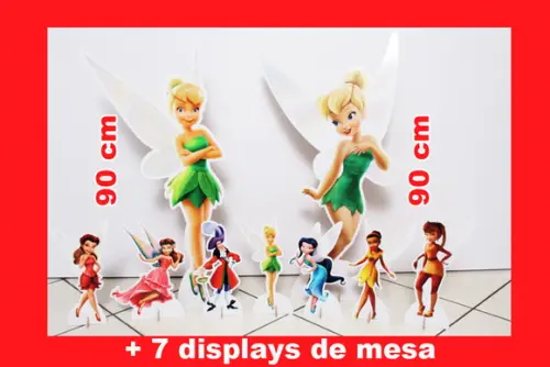 Totem de Chão Sininho Tinker e Displays de Mesa